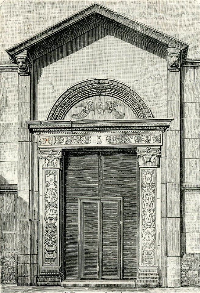 Brescia porta maggiore della chiesa del Santo Cristo