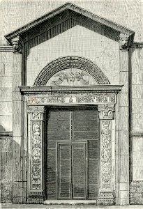 Brescia porta maggiore della chiesa del Santo Cristo