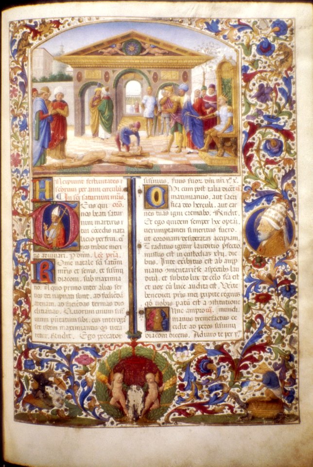 Breviary use of Rome - Bodl Canon.Liturg.383 f258r (Saint Andrew)