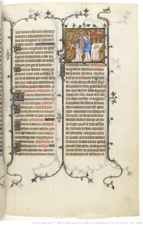 Breviarium Jean Pucelle tome2 fol86r - Free Stock Illustrations | Creazilla