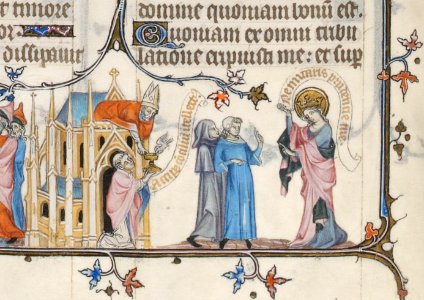 Breviarium Jean Pucelle tome2 fol25v détail