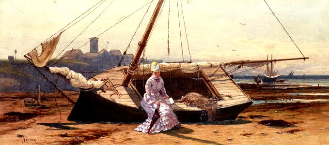A Pensive Moment-Alfred Bricher
