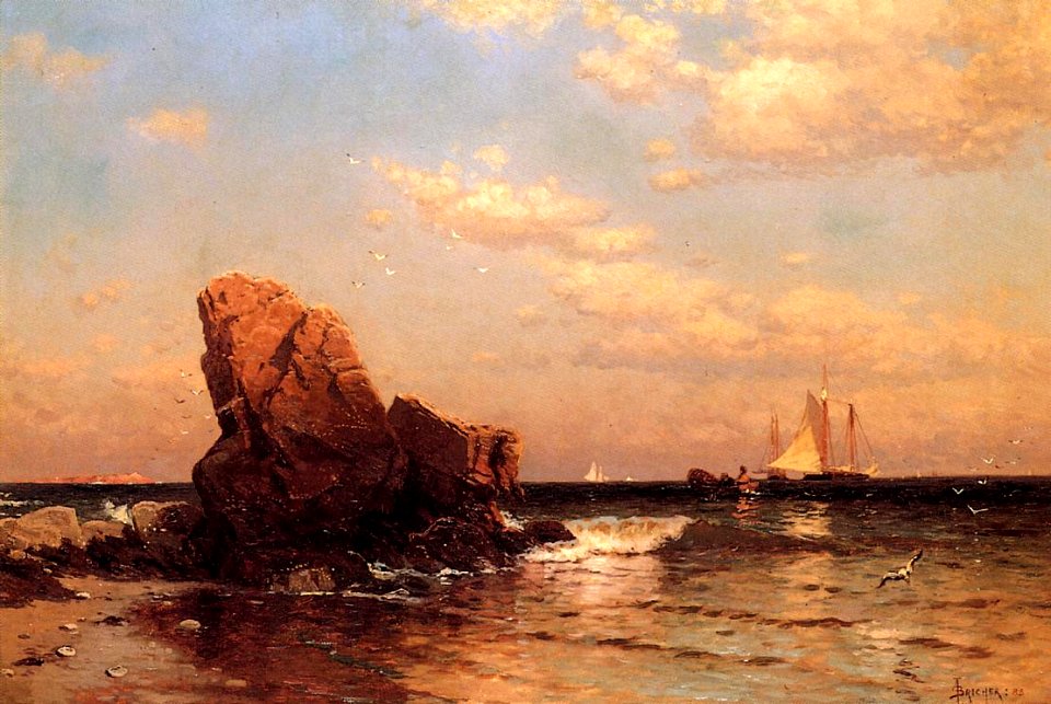 By the Shore-Alfred T Bricher