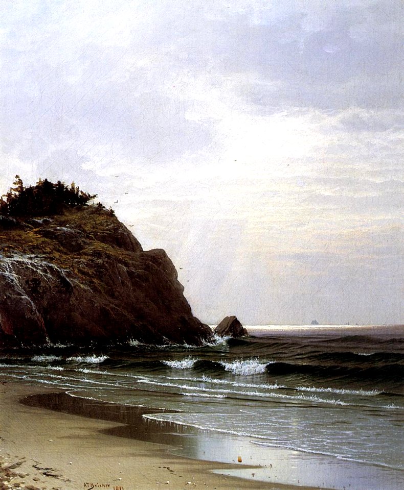 Alfred Thompson Bricher-A Cloudy Day 1871