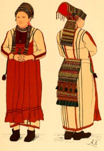 Bride of Mordvinia from the village Binaradka