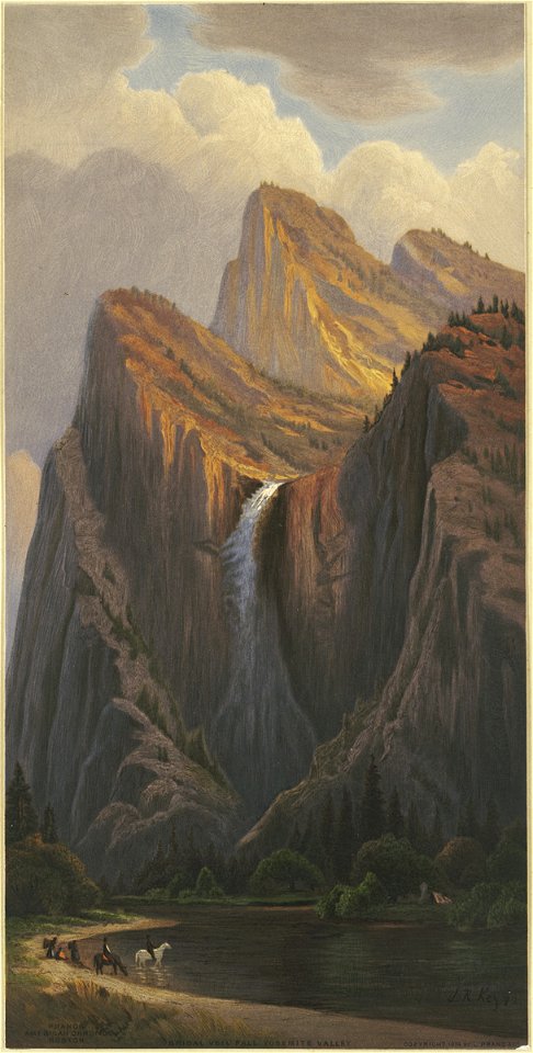 Bridal Veil Fall, Yosemite Valley (Boston Public Library)