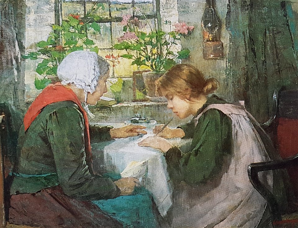 Brevskrivande flicka x Anna Nordgren