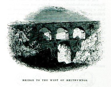 Bridge to the west of Rhithymnos - Pashley Robert - 1837