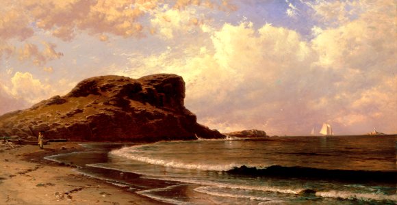 Alfred T. Bricher - Castle Rock, Nahant, Massachusetts - Google Art Project