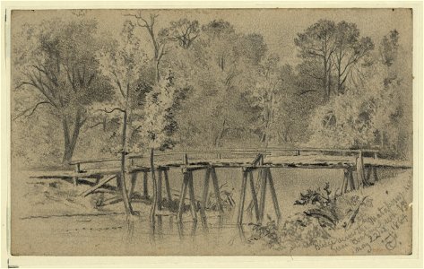Bridge across the Matapony River near Bowling Green, Va. LCCN2004661450