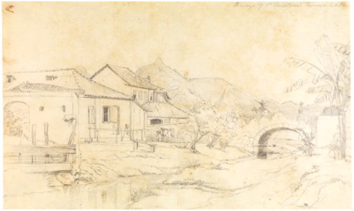 Bridge of Sn. Cristovao and Tejuca Hill, da Coleção Brasiliana Iconográfica
