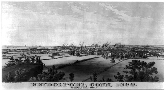 Bridgeport, Conn., 1882. From 'old mill hill' LCCN2004666877