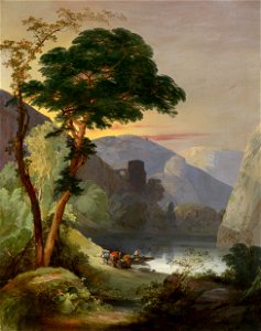 Frederick Lee Bridell Gebirgssee in den italienischen Alpen 1850s