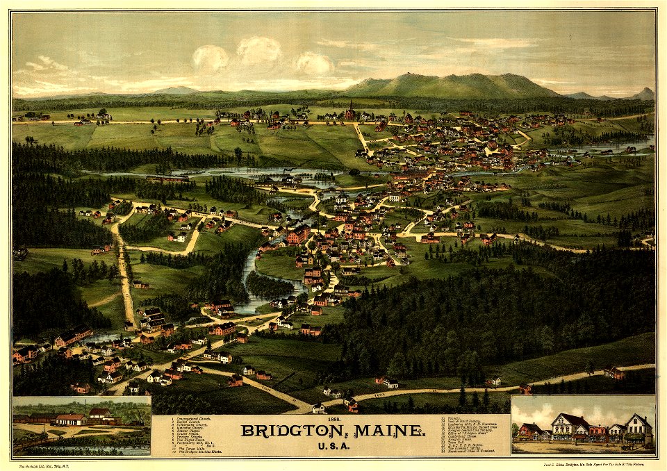 Bridgton, Maine, U.S.A. - 1888 LOC 83694327
