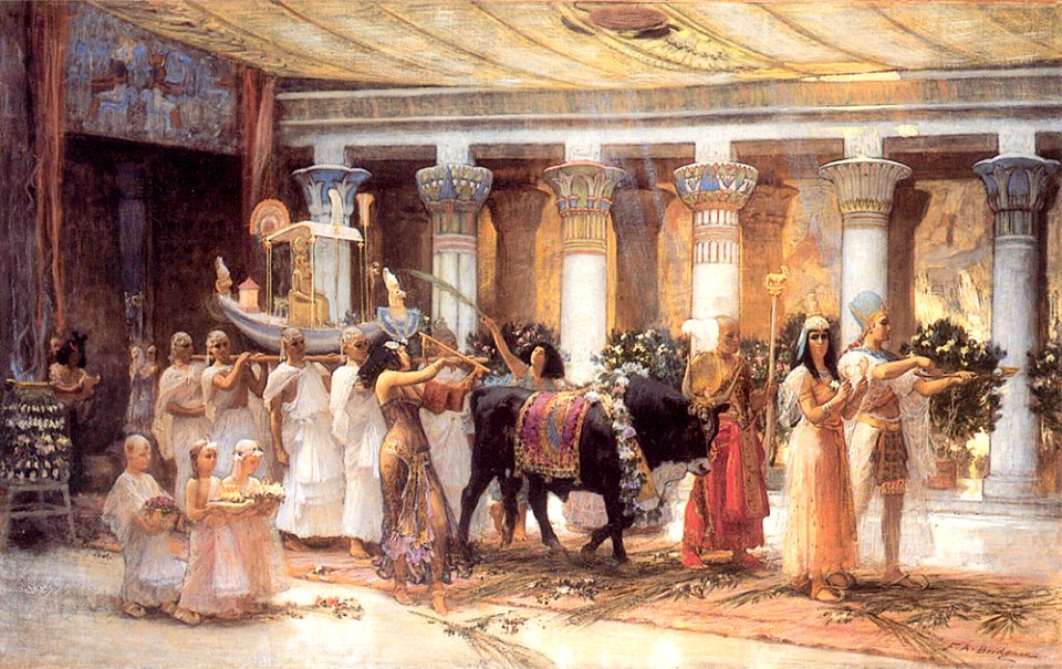 Bridgman F The Procession of the Sacred Bull Anubis