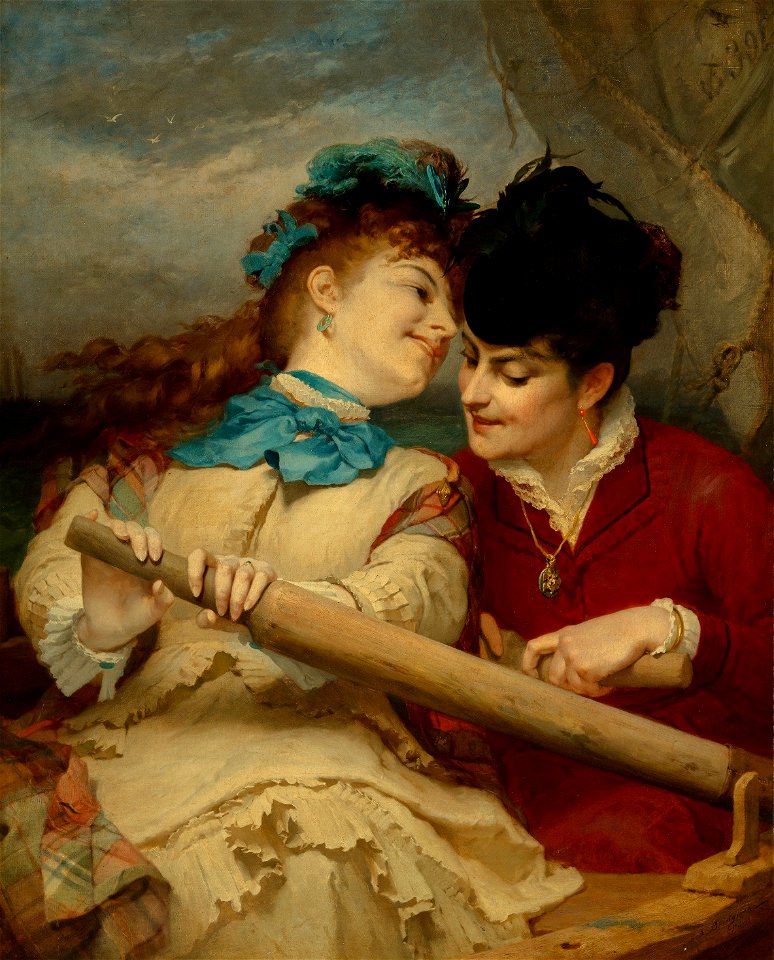 Concerning What the Young Women are Talking about by Frederick Arthur Bridgman