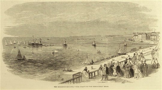 Brighton Regatta, the start for the shipowners' prize - ILN 1853