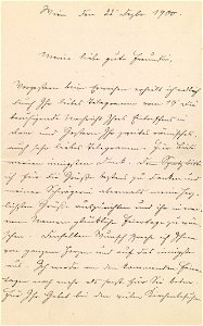 Brief Franz Joseph an Katharina Schratt 1900-12-22 p1