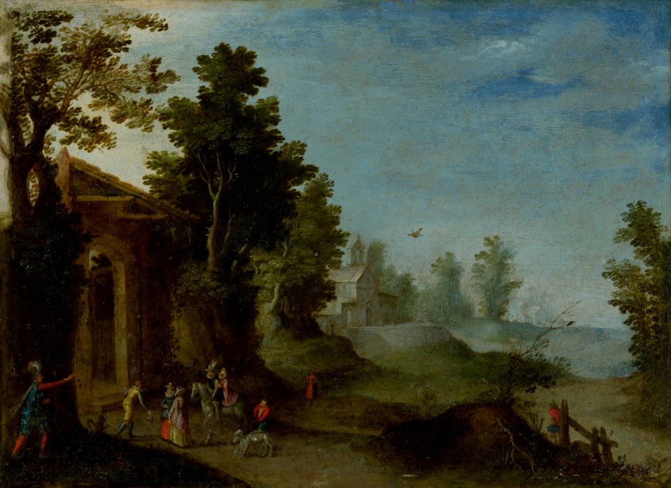 Paul Bril - Príjazd hostí - O 1238 - Slovak National Gallery