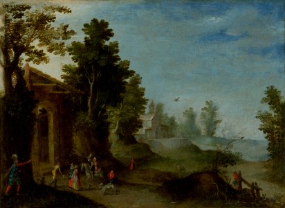 Paul Bril - Príjazd hostí - O 1238 - Slovak National Gallery