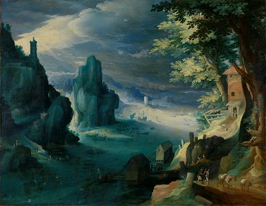 Paul Bril - Ships at a rocky coast - NG.M.02159 - National Museum of Art, Architecture and Design