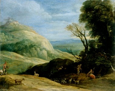 Paul Bril - A Landscape with Goatherds (ca.1620)