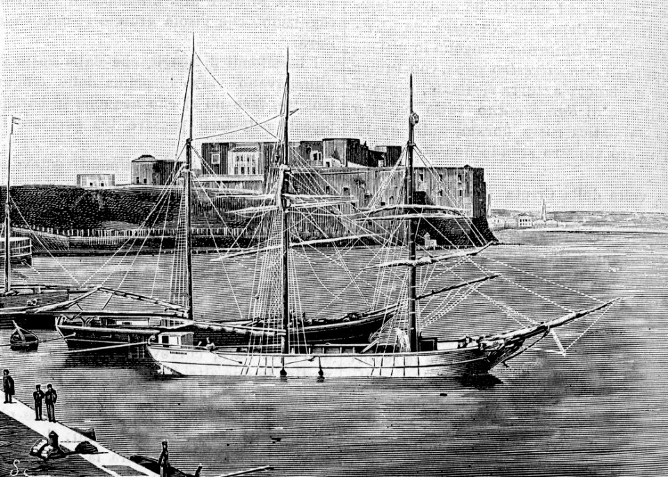 Brindisi – Bagno penale preso dalla marina (xilografia)