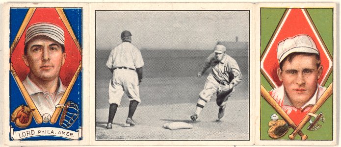 Briscoe Lord-R. N. Oldring, Philadelphia Athletics, baseball card portrait LCCN2008678549