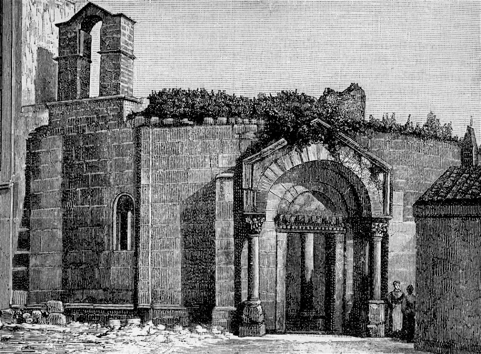 Brindisi – Rovine del tempio di San Giovanni (xilografia)