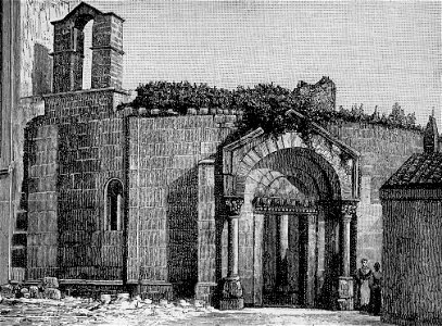 Brindisi – Rovine del tempio di San Giovanni (xilografia)