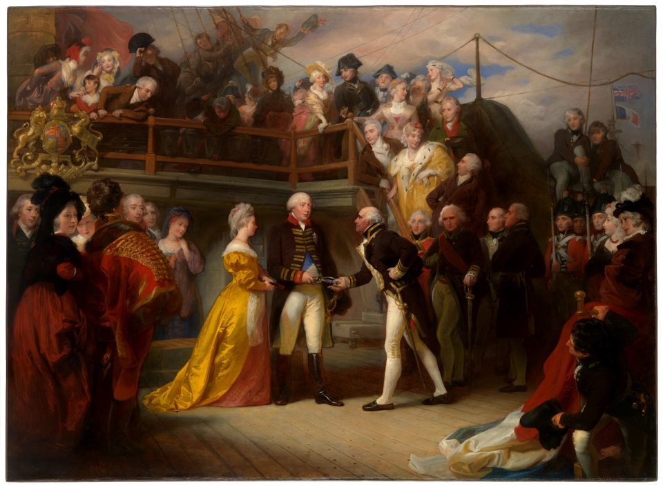 King George and Earl Howe aboard Qn Charlotte