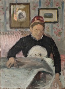 Brita Maria (Mussa) Banck (1830-1906), housekeeper (Eva Bonnier) - Nationalmuseum - 134542