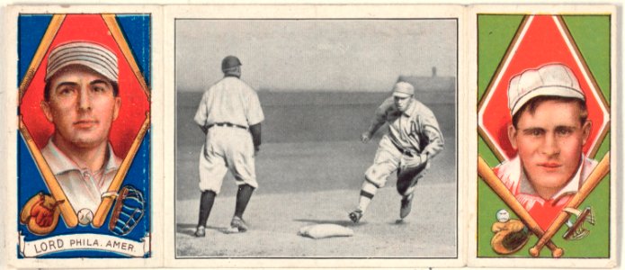Briscoe Lord-R. N. Oldring, Philadelphia Athletics, baseball card portrait LCCN2008678549