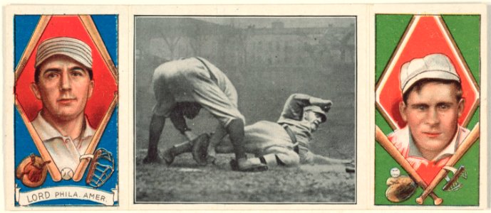 Briscoe Lord-R. N. Oldring, Philadelphia Athletics, baseball card portrait LCCN2008678546