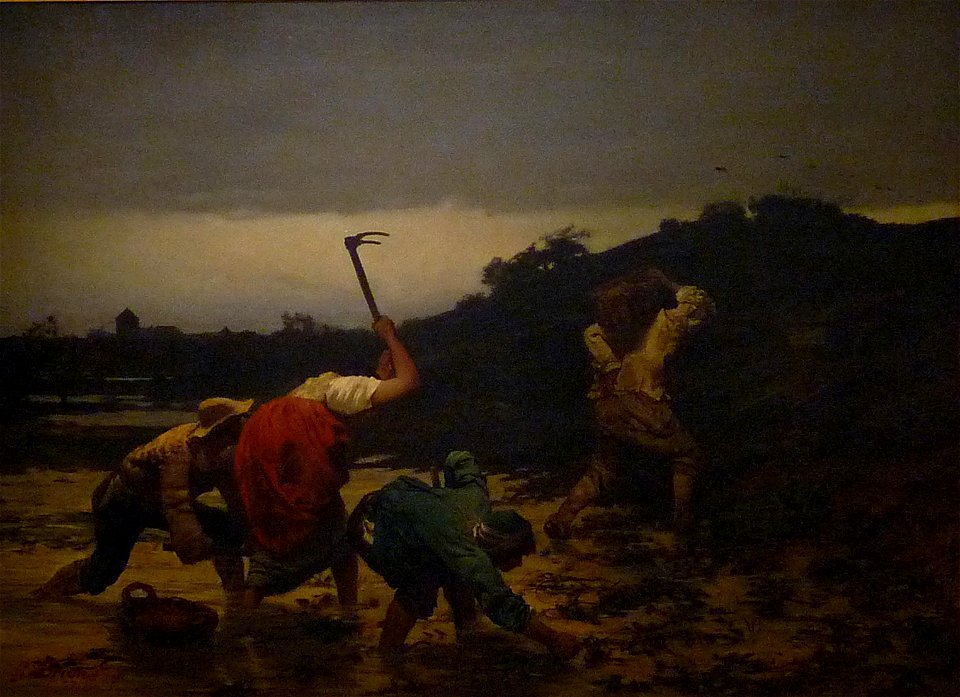 Brion Gustave-Récolte des pommes de terre pendant l'inondation du Rhin en 1852