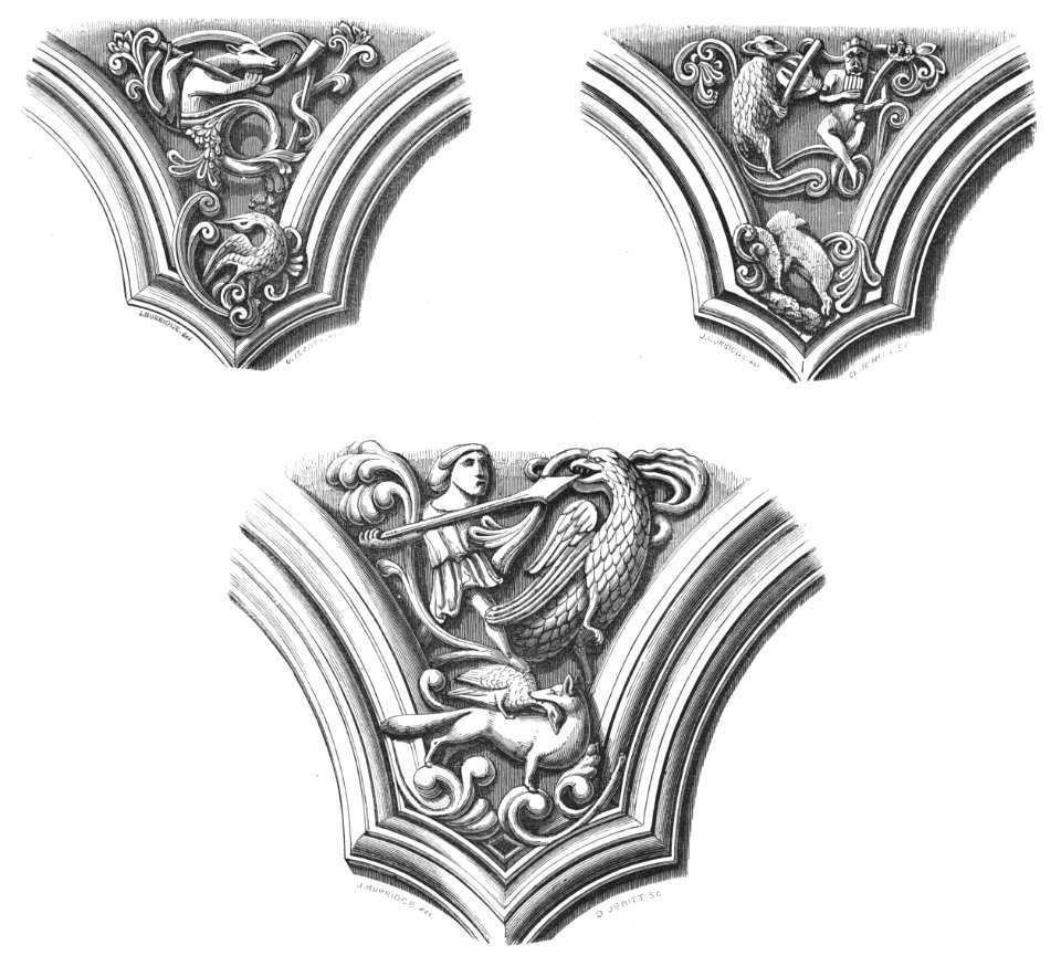 Bristol Cathedral spandrels in south wall of Elder Lady Chapel