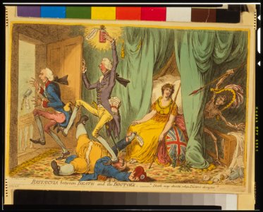 Britannia between death and the doctor's - Js Gillray inv. & fect. LCCN95501625