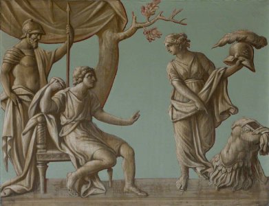 British (English) School - Achilles Receiving New Armour from His Mother, Thetis, which Hephaestus (Vulcan) Had Made at Her Entreaty - 108783 - National Trust