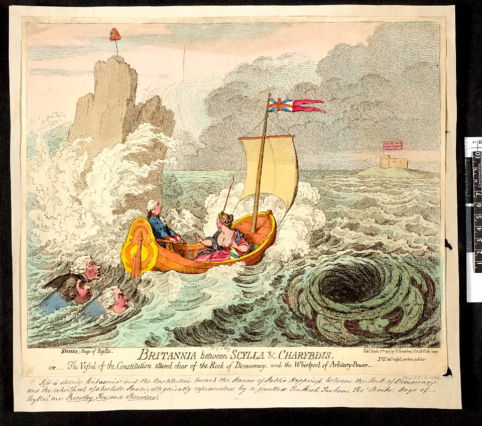 Britannia between Scylla and Charybdis. (BM J,3.12 1)