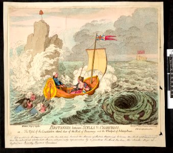 Britannia between Scylla and Charybdis. (BM J,3.12 1)