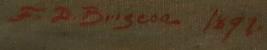 Signature of American painter Franklin Dullin Briscoe, 1897