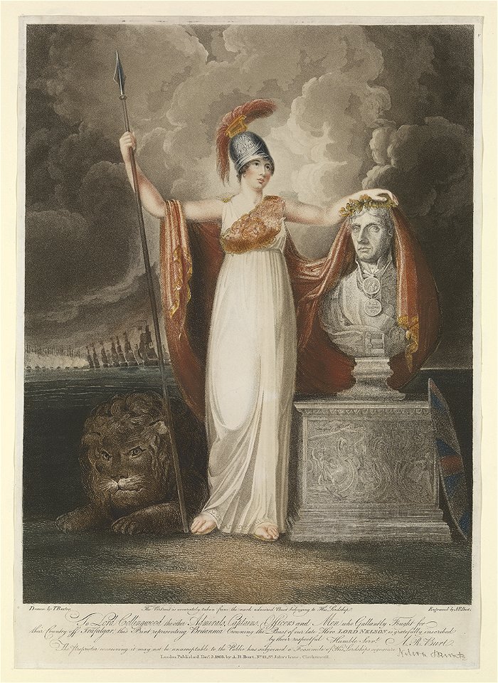 Britannia crowning the Bust of our late Hero Lord Nelson RMG S0063