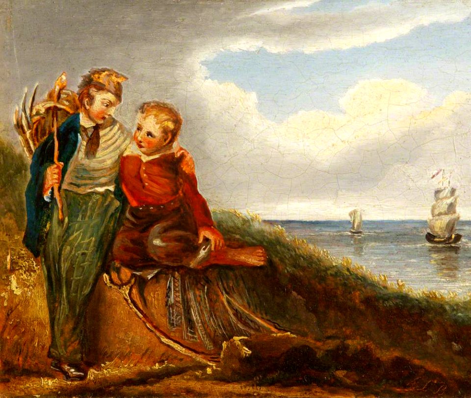 British (English) School - A Coastal Scene - 454804 - National Trust