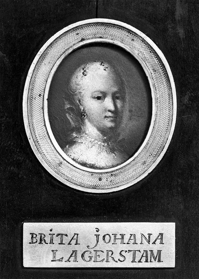 Brita Johanna av Sillén, 1730-1807, född Lagerstam, gift med kanslirådet Georg Vilhelm Sillén - Nationalmuseum - 25220