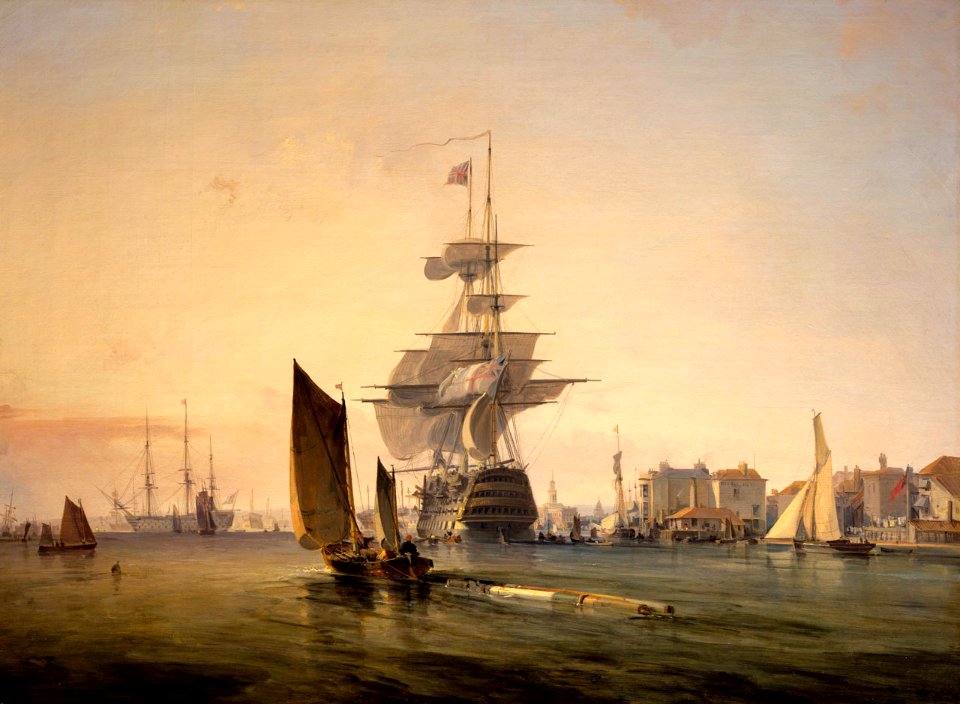 George Chambers Snr - 'Britannia' Entering Portsmouth
