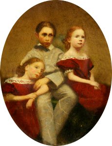 British (English) School - Alice Mary, Alfred and Lucy Darby as Children - 814219 - National Trust