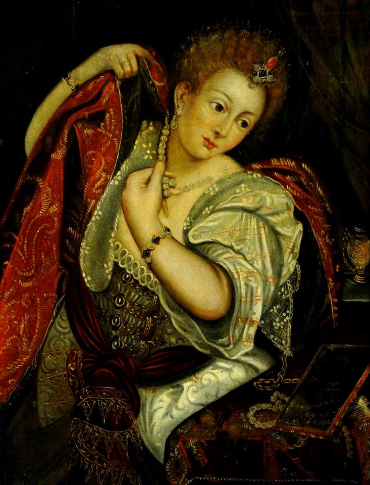 British (English) School - A Venetian Courtesan at Her Dressing Table - 290390 - National Trust