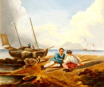 British (English) School - A Coastal Scene - 454803 - National Trust