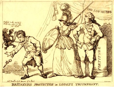 Britannias Protection or Loyalty Triumphant. (BM 1868,0808.6895)