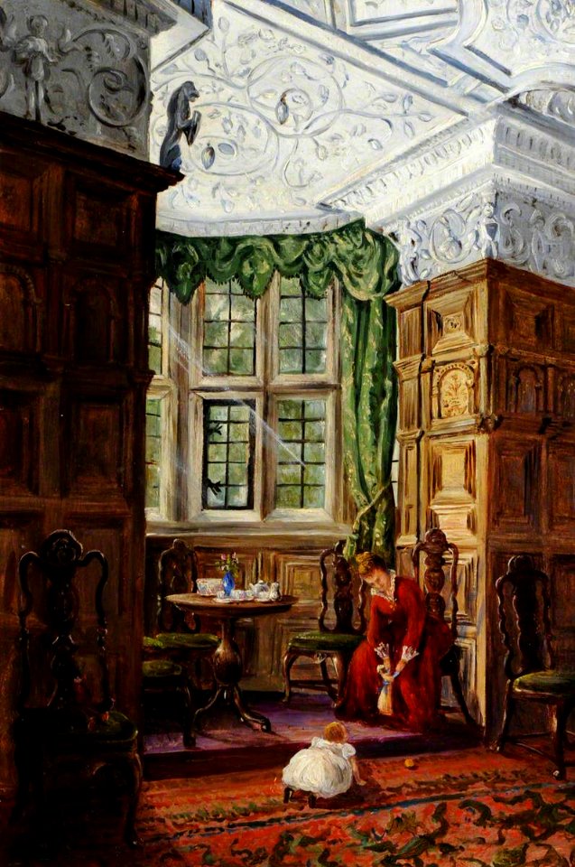 British (English) School - Blanche Parish (1851–1924), Lady Shuttleworth, and One of Her Children (possibly Angela Kay-Shuttleworth, 1872–1967) - 421901 - National Trust